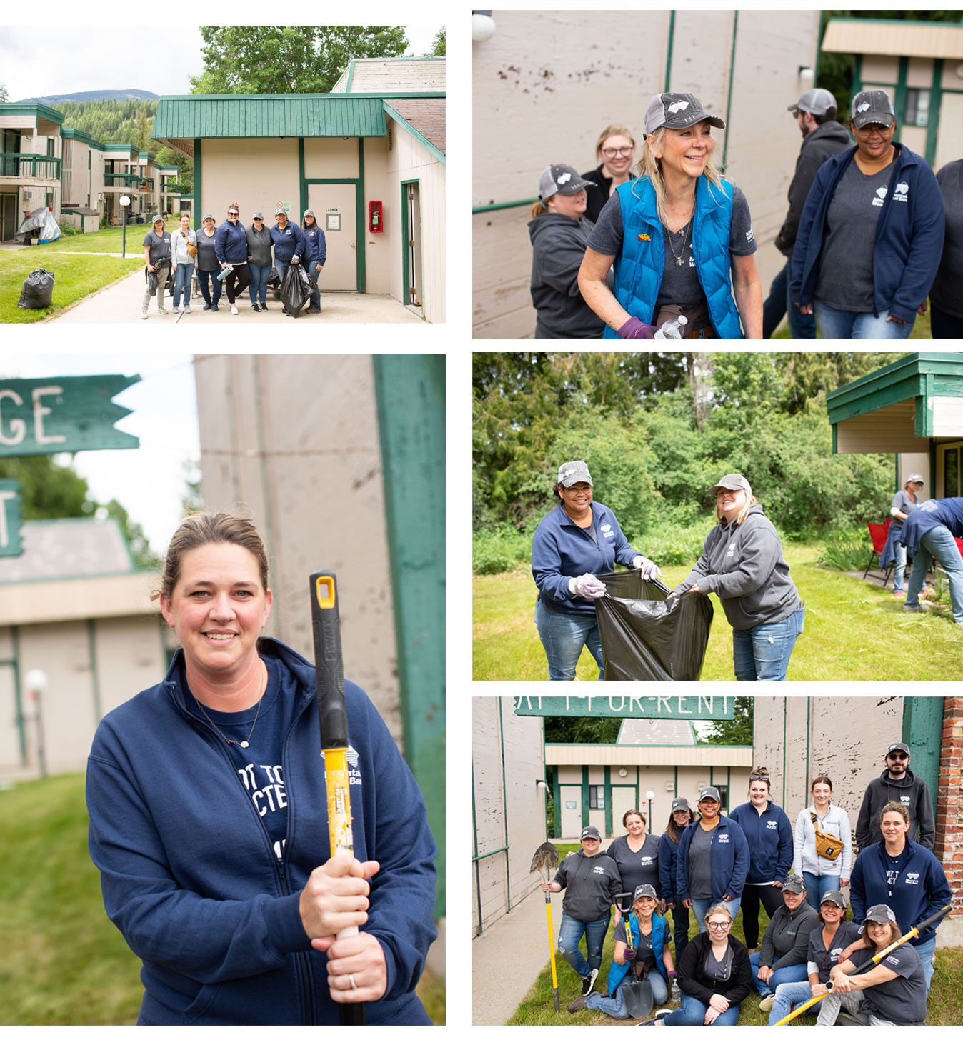 Mountain West Bank staff providing community service