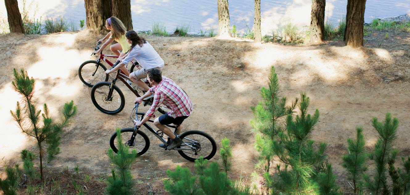 People riding bicycles photo