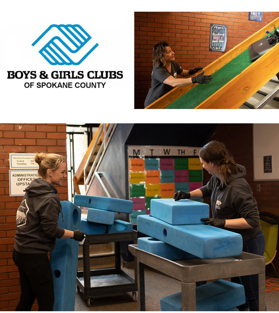 Staff in Spokane providing service at Boys and Girls Club Spokane County