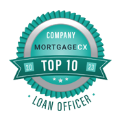 Company Mortgage CX Top 10 Loan Officer Badge
